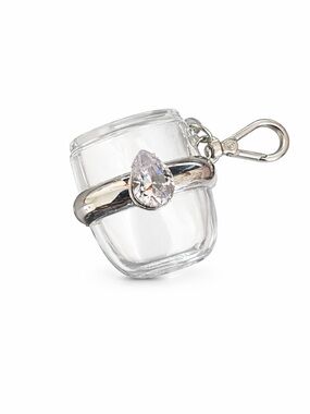 Bath & Body Works Diamond Ring PocketBac Holder Clear Case Rhinestone